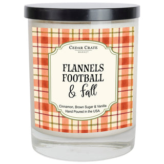Flannels, Football & Fall Candle - Cinnamon Spice