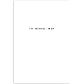 Drinking Greeting Card