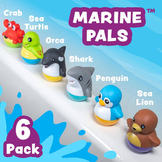 Tub Works Tub Bobbers Watertight Bath Toys, 6-Pack