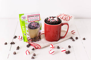 Chocolate Peppermint Brownie Microwave Single
