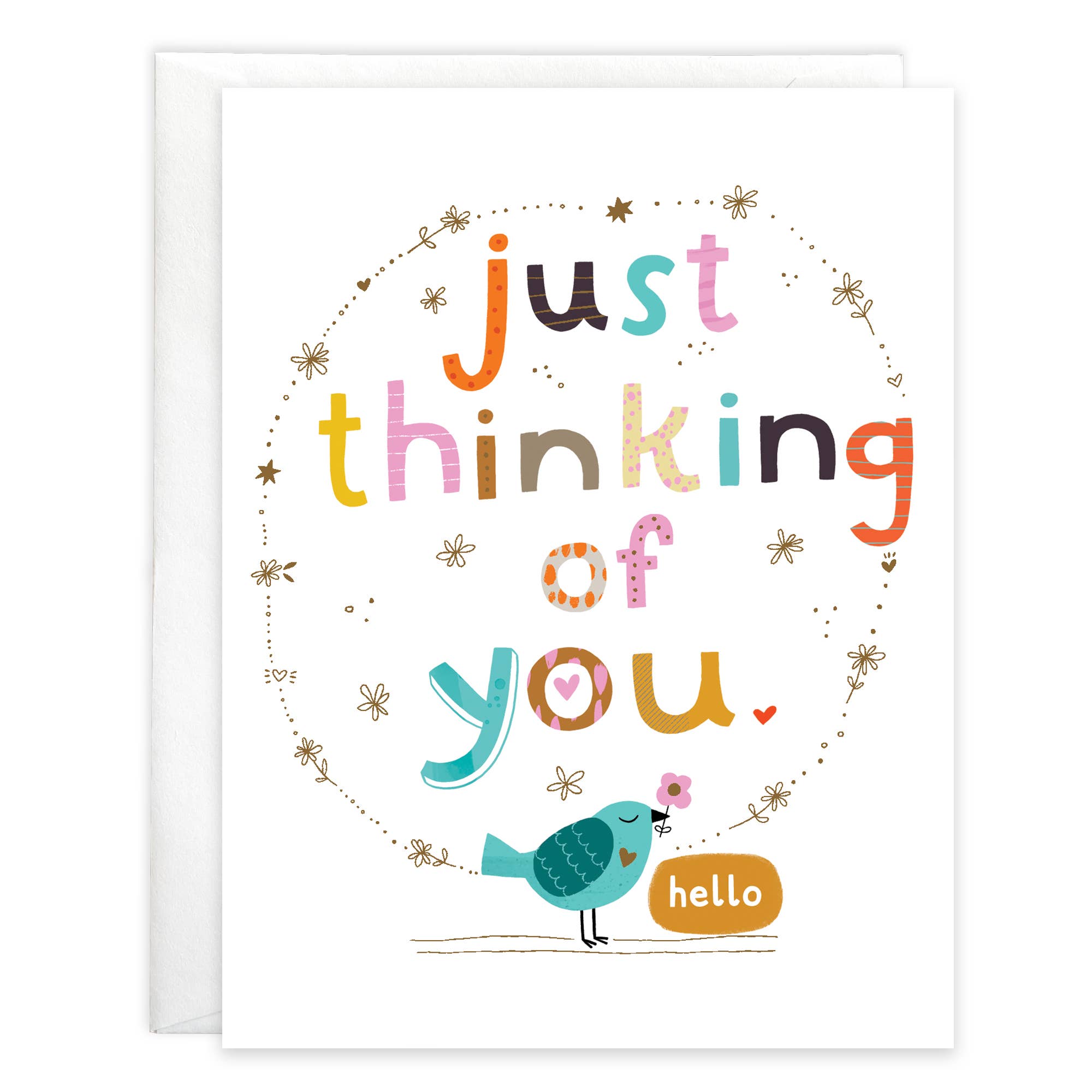 Thinking of You Greeting Card - Thoughtful Bird