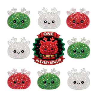 Fun Doh Christmas Mystery Reindeer Glitter Dumpling Squishy Toy
