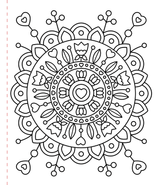 Large Print Coloring Book - Stress-Relief