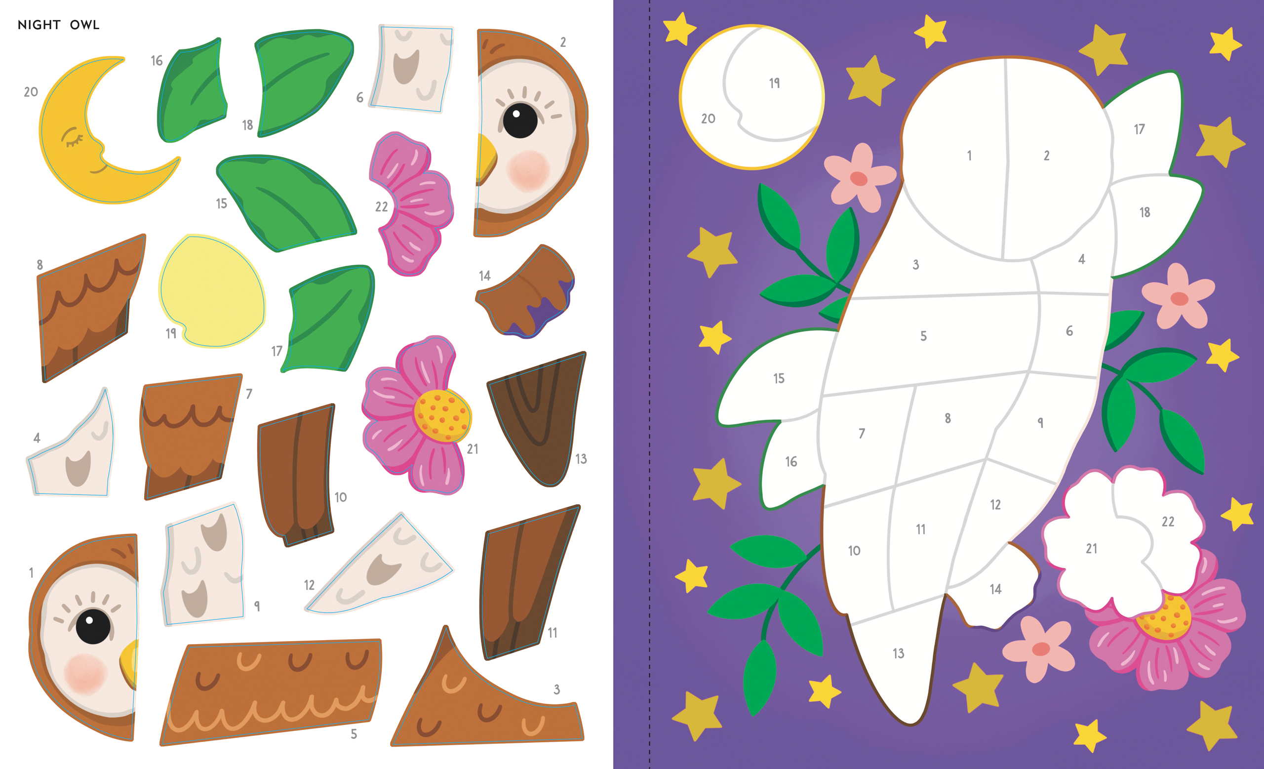 Large Print Color-by-Sticker Book: Calming Creations