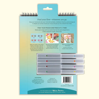FlowArt Stamp by Shape | Secret Garden | Meditative Mosaic Art Pad