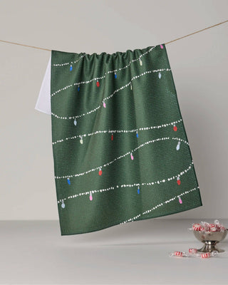 Geometry Garland Glow Tea Towel