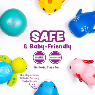 Tub Works Under the Sea Light-Up Bath Toys, 6-Pack