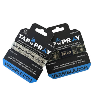 Tap To Pray® Valor Camo Bible Verse Wristband