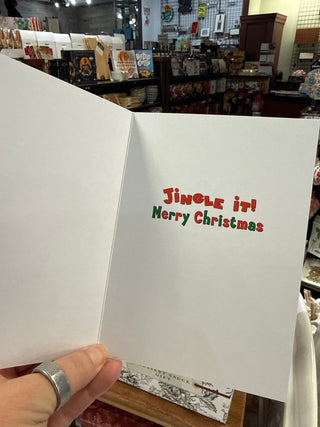 Jingle It! Funny Corgi Christmas Card