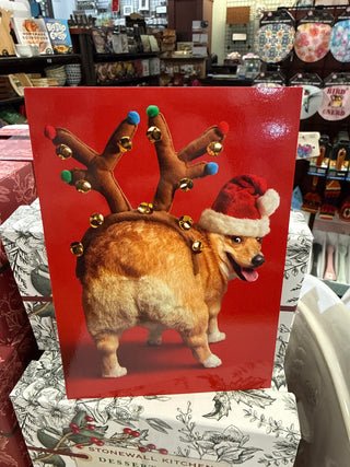 Jingle It! Funny Corgi Christmas Card