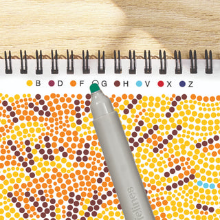 Lifelines FlowArt Dot-By-Letter Pad - Pumpkins & Pastures
