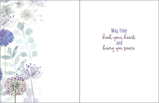 Sympathy Greeting Card - Allium Stem