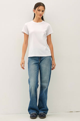 Cotton Jersey Crewneck T-Shirt - Off White