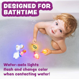 Tub Works Mermaid Lagoon Light-Up Bath Toys, 6-Pack