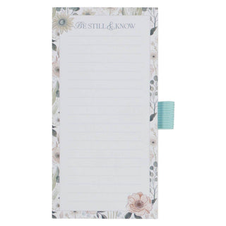 Magnetic Notepad & Pen Set - Be Still Ps. 46:10