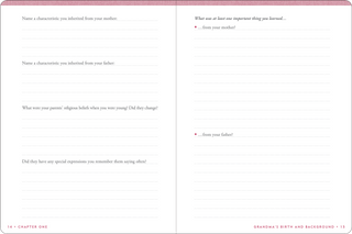 Grandma's Story Memory Journal