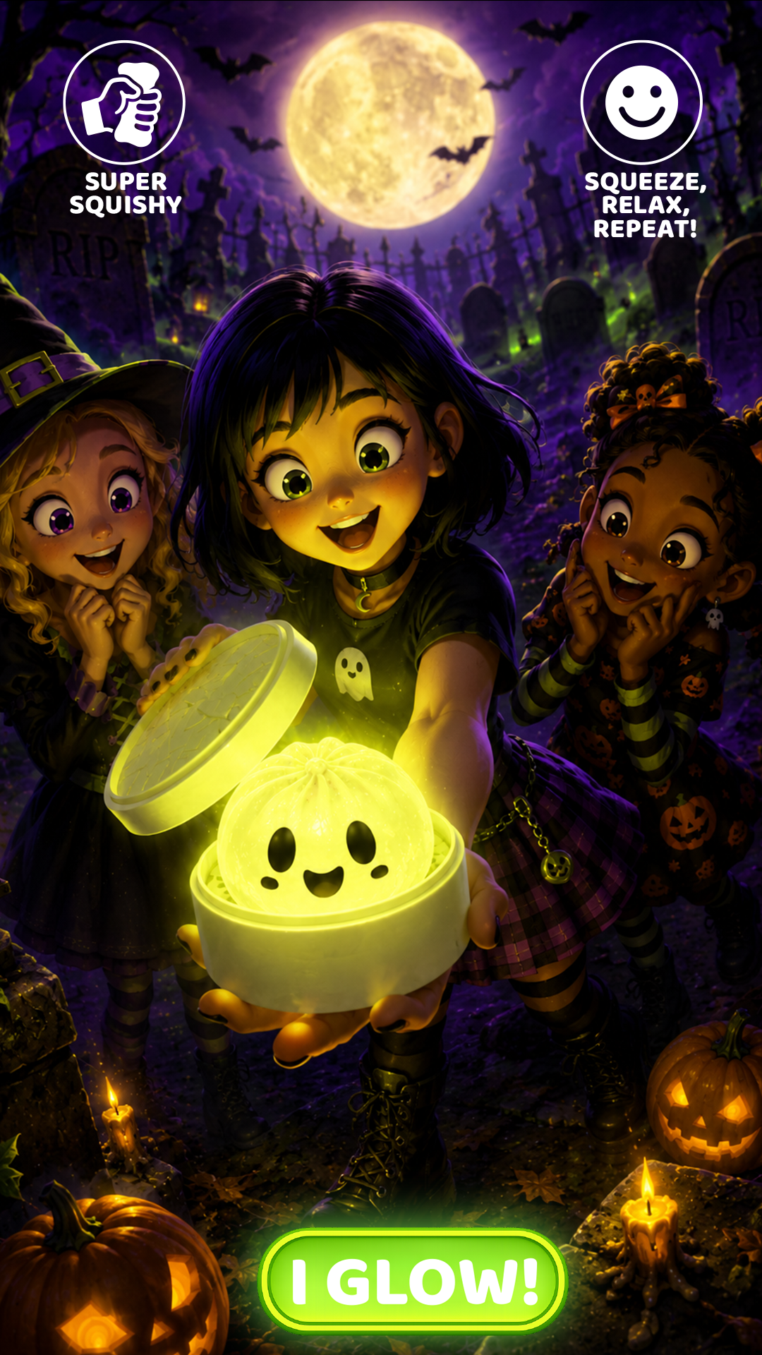 Halloween Dumpling Squishies by SquishZilla