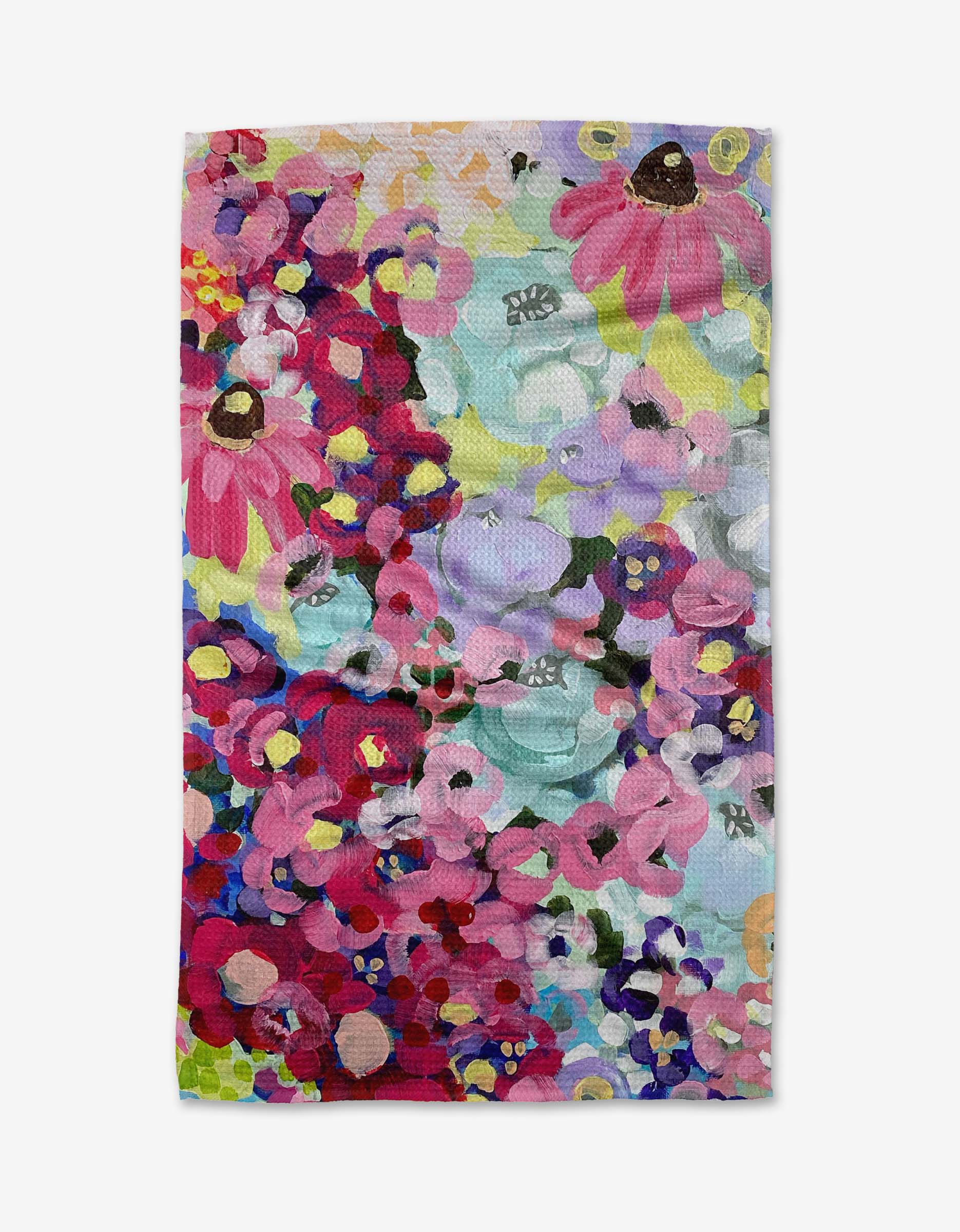 Pink Fields of Joy Kitchen Tea Towel