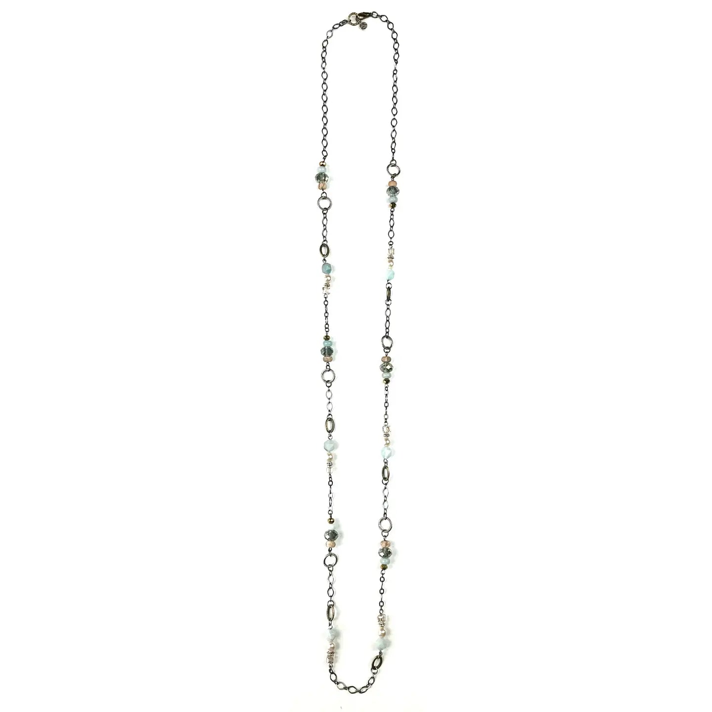 Long Thin Stationed Necklace