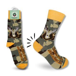 I Like Big Bucks and I Cannot Lie | Funny Socks | Hunting