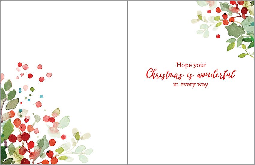 Christmas Greeting Card - Berry Branches