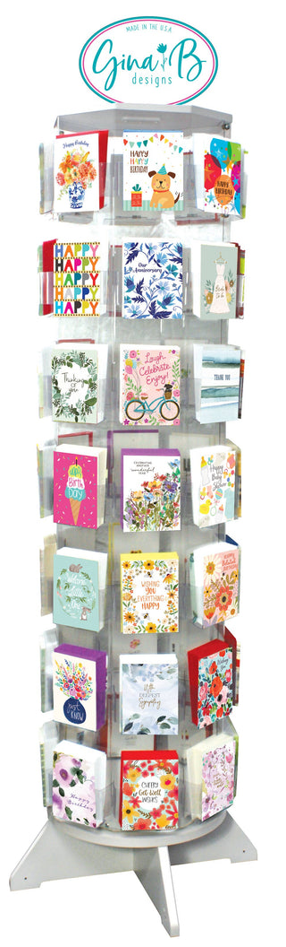 Birthday Greeting Card - Banner on Blue