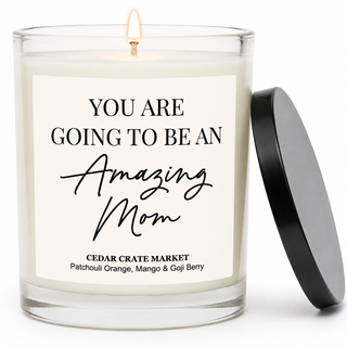 Mom-to-Be Orange Berry Candle - You're Going to Be Amazing