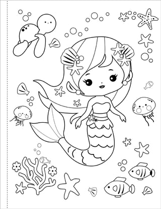 Mermaids Coloring Book | Kids Mermaid Coloring Book