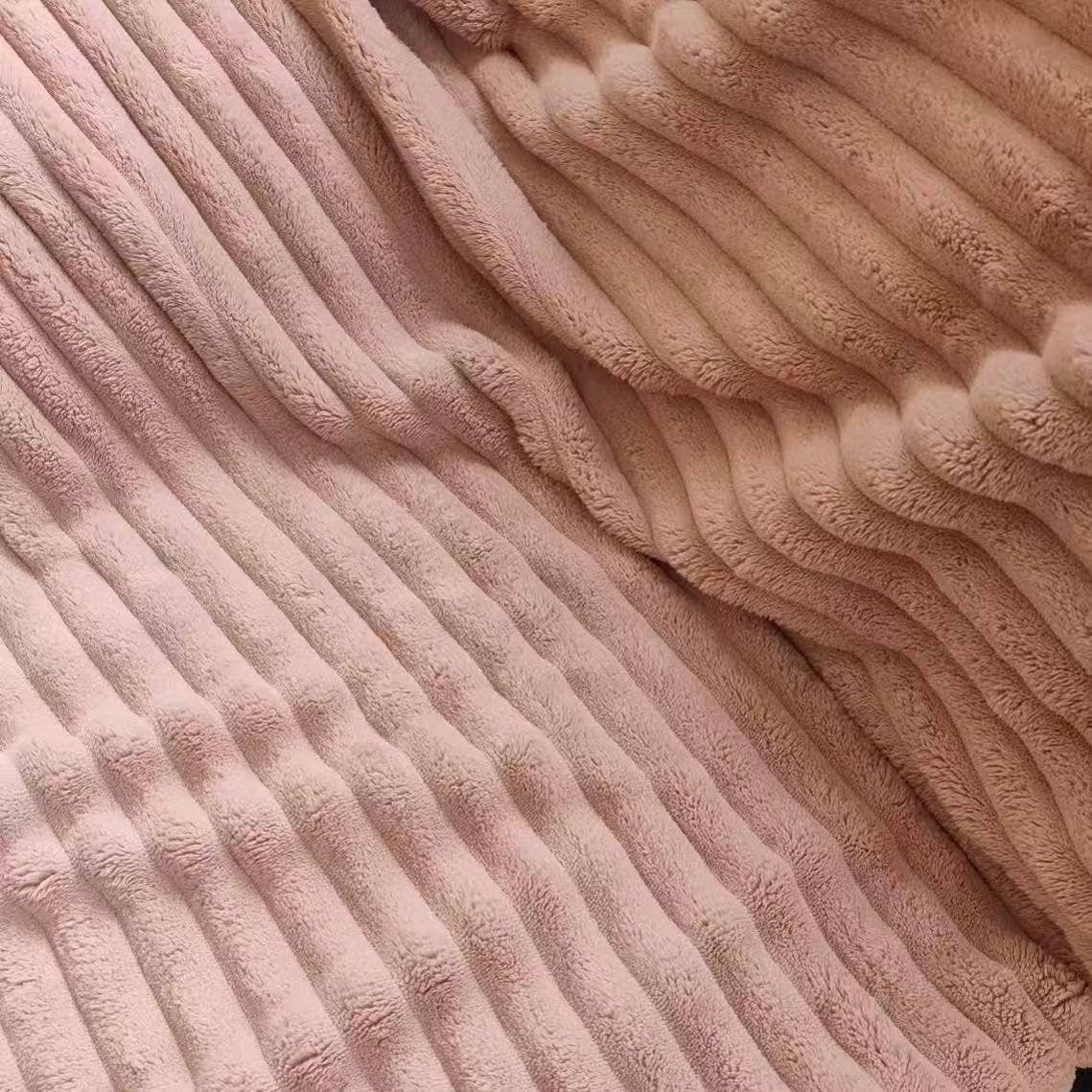 Stripe Fleece Throw Blanket