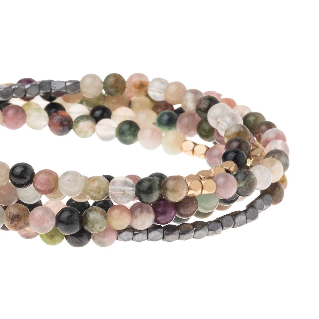 Scout Stone Wrap Bracelet & Necklace – Tourmaline Stone of Healing