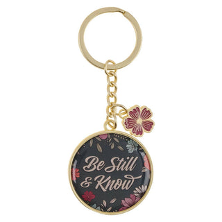 Keychain White/Pink Be Still & Know Ps. 46:10