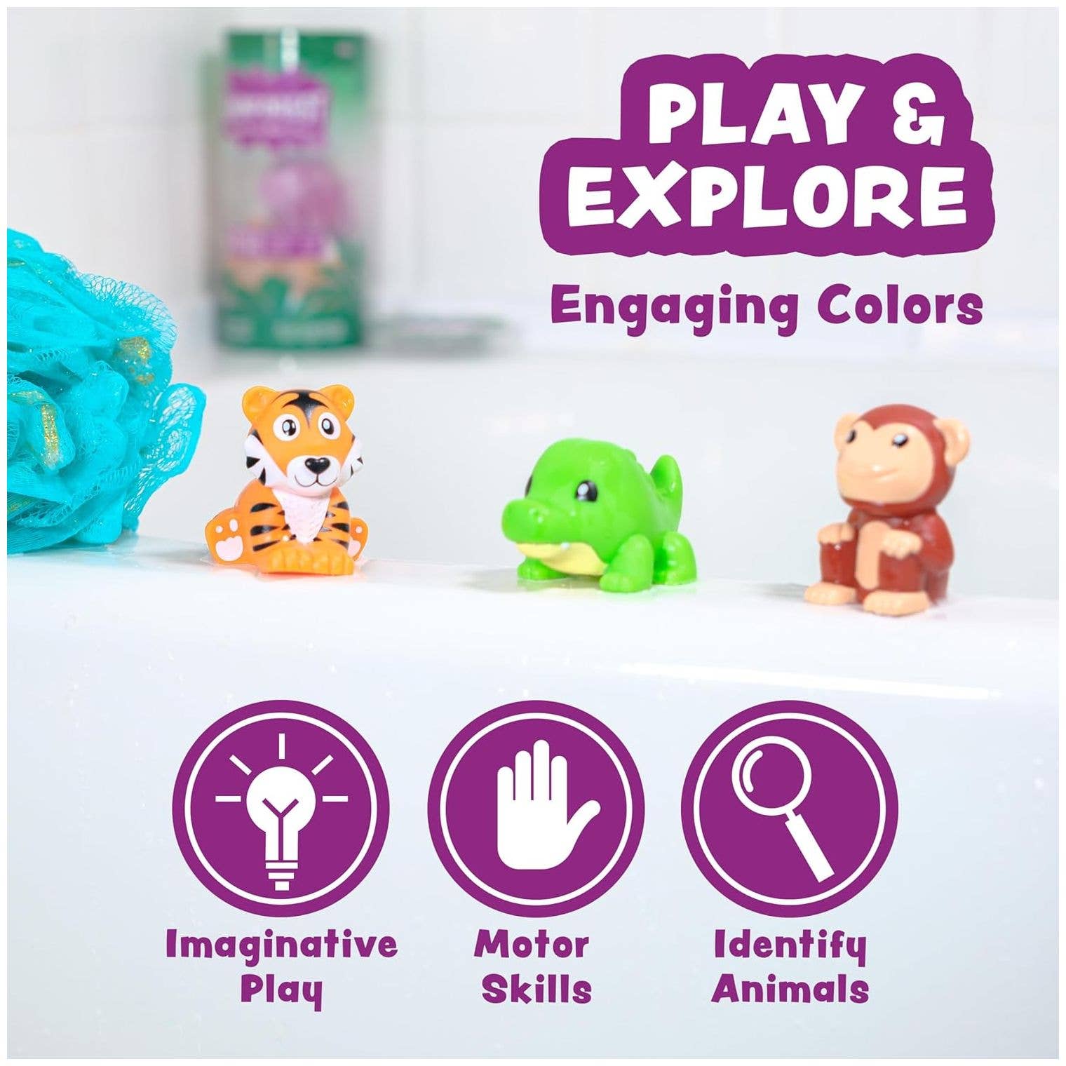 Tub Works® Rainforest™ Mold Free Bath Toys