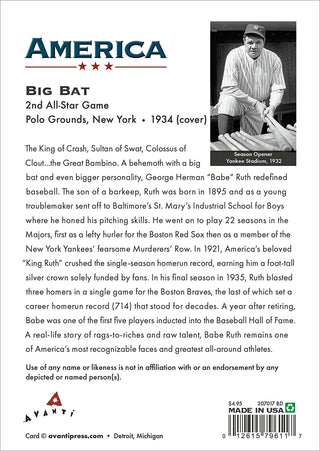 Star Yankee Baseball Player Birthday Greeting Card