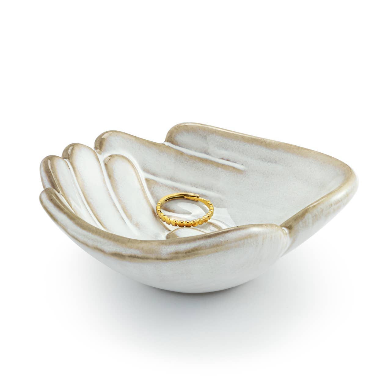 Hand in Hand Together Ceramic Trinket Dish 4x4
