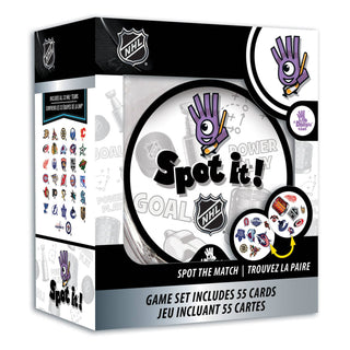NHL Spot It! Hockey Card Game with Storage Tin
