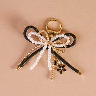 Layered Bows Bag Charm–Luxe Glam