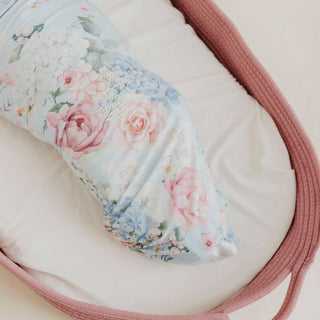 Genevieve Floral Knit Swaddle Blanket