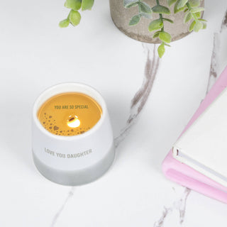 Love You Daughter Wax Reveal Candle | Hidden Message Candle