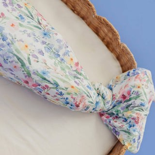 Josie Floral Knit Swaddle Blanket