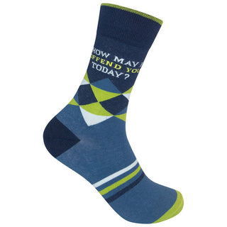 How May I Offend You Today? | Funny Socks | Funny Gift