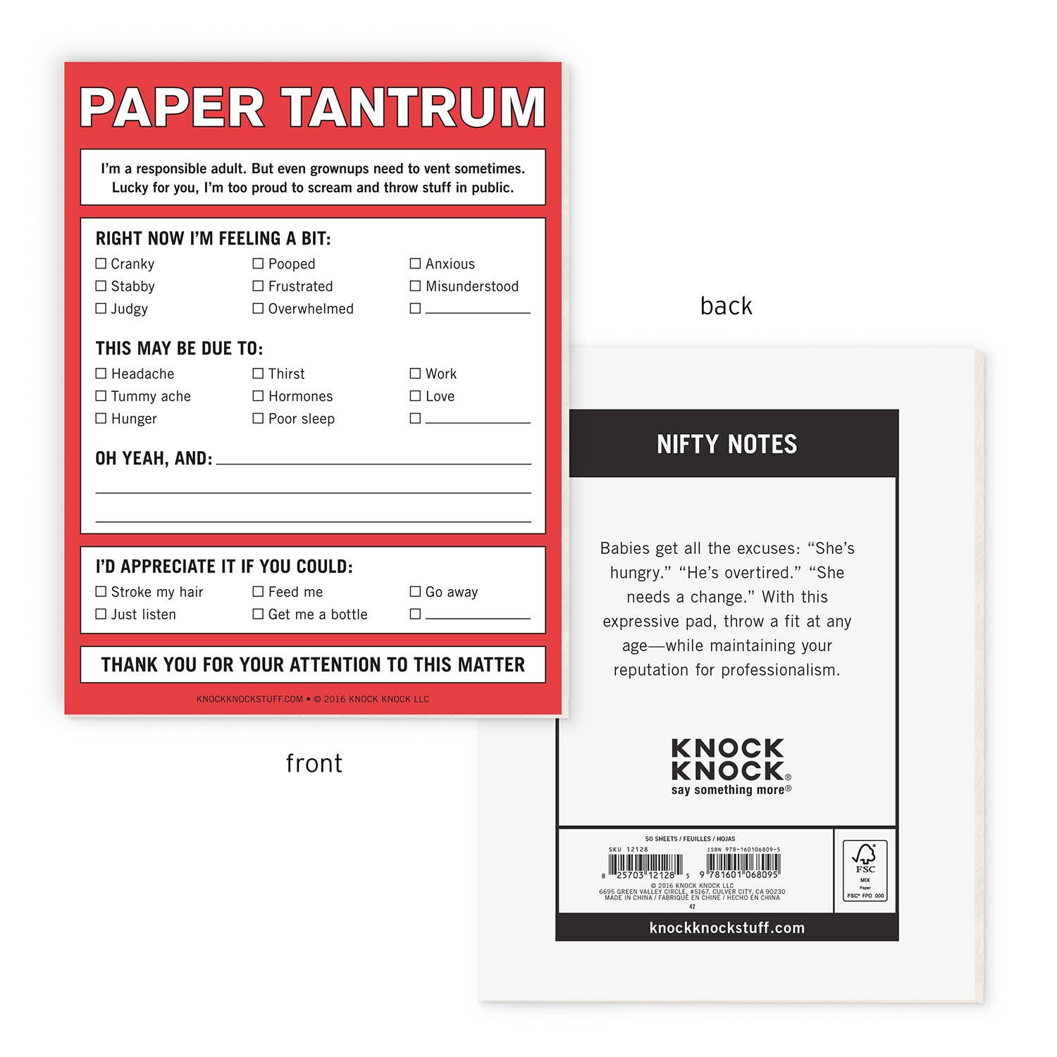 Paper Tantrum Nifty Note Pad