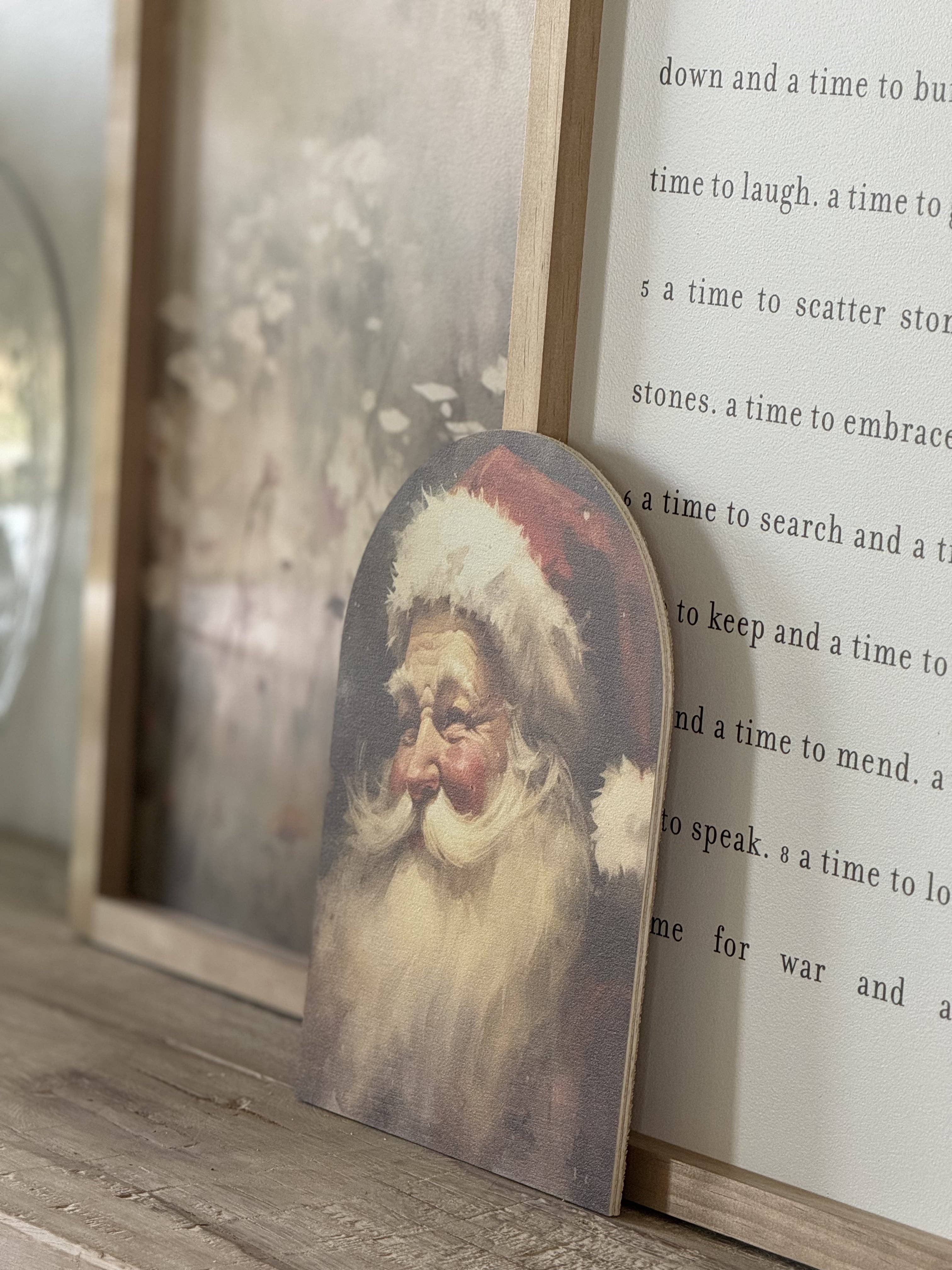 Vintage Santa Christmas Decor