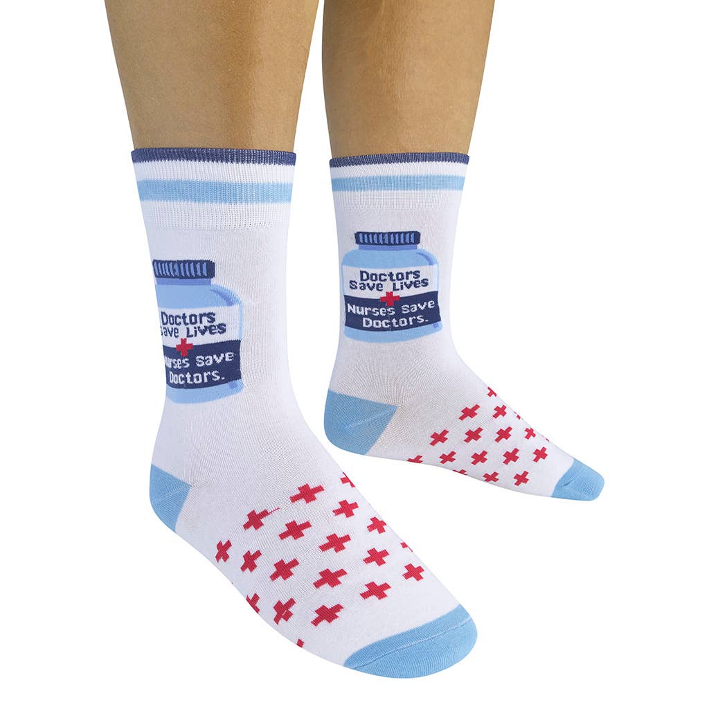 Nurses Save Doctors Socks