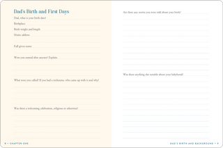 Dad's Story Memory Journal