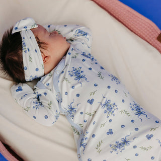 Catherine Floral Newborn Knotted Gown