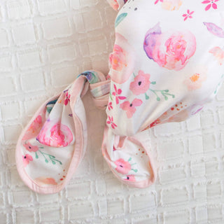 Copper Pearl Bloom Newborn Knotted Gown