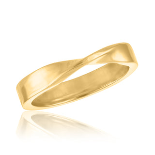 Gold Twist Band Ring