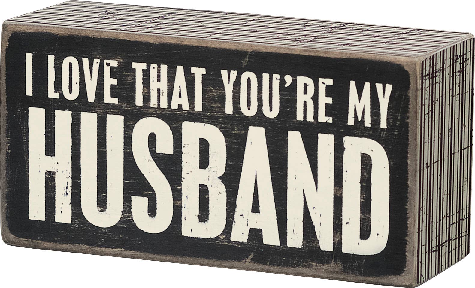 My Husband Box Sign