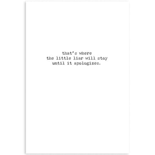 Little Liar Greeting Card - Just For Fun