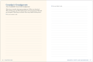 Grandpa's Story Memory Journal
